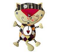 Enesco C602 Resin Clock 33 cm Cat Heart