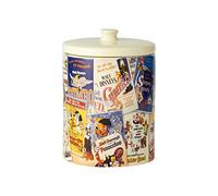 Enesco Ceramics Classic Disney Film Posters Cookie Jar Canister, 9.25 Inch, Multicolor