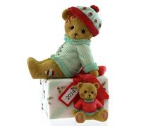 ENESCO Cherished Teddies Collection Bear Sitting On Present Figurine