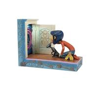Enesco Coraline by Jim Shore Kneeling Down to Hidden Door Lit Figurine, 5.12 Inch, Multicolor