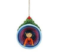 Enesco Coraline by Jim Shore Purple Tunnel Portal to The Other World Hanging Ornament, 3.94 Inch, Multicolor