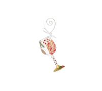 Enesco Designs by Lolita Merry Christmas Miniature Hanging Wine Glass, 4.1-inch, Multi-Colour