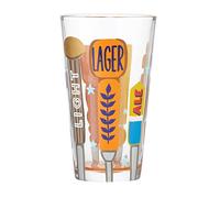 Enesco Designs by Lolita On Tap Hand-Painted Artisan Beer Pint Glass, 16 Ounce, Multicolor