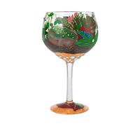 Enesco Designs by Lolita Rainforest Terrarium Copa Artisan Cocktail Glass, 24 Ounce, Multicolor