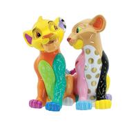 Enesco Disney Britto The Lion King Simba and Nala Heart Tails Figurine, 6 Inch, Multicolor