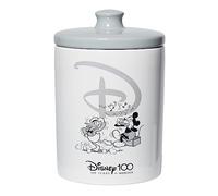 Enesco Disney Ceramics 100th Anniversary Mickey and Donald Celebration Treat Jar Canister, 7.25 Inch, Multicolor