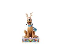 Enesco Disney Dashing Rein-dog (Holiday Pluto Figurine) (14cm)