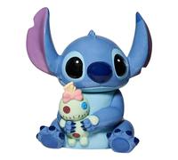 Enesco Disney Lilo and Stitch Shaped Ceramic Jar with Doll, 11-inch, Multi-Colour