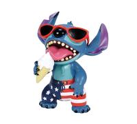 Enesco Disney Showcase Lilo and Stitch Patriotic Summer Stars and Stripes Figurine, 5 Inch, Multicolor
