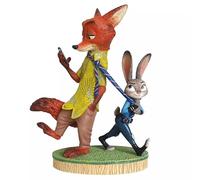 Enesco Disney Showcase Zootopia Nick and Judy Standing Pose Figurine, 8.07 Inch, Multicolor