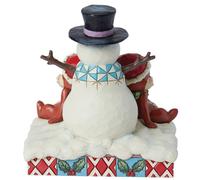 Enesco Disney Tradition Chip n Dale Snowman Figurine (13.5cm)