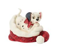 Enesco Disney Traditions by Jim Shore 101 Dalmatians Puppy Sitting in a Santa Hat Miniature Figurine, 3.15 Inch, Multicolor