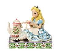Enesco Disney Traditions by Jim Shore Alice in Wonderland with Teapot Figurine, 4.125 Inch, Multicolor