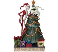 Enesco Disney Traditions by Jim Shore The Nightmare Before Christmas Santa Jack and Glow in The Dark Zero Figurine 10.8 Inch Multicolor 9.75 in H x