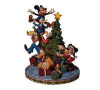 Enesco Disney Traditions Fab 5 Decorating Tree Figurine 8.26 in H x 6.69 in W x 7.08 in L 6008979