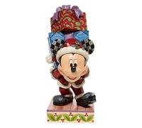Enesco Disney Traditions Mickey with Presents Figurine, Multi-Colored, 8.85 Inches H x 6.49 Inches W x 3.74 Inches L, 6008978