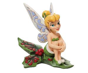 Enesco Disney Traditions Tinkerbell Figurine - Sitting On Holly
