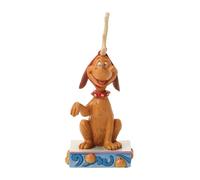 Enesco Dr. Seuss Grinch by Jim Shore Reindeer Max with Bell on Tail Figurine, 5.25 Inch, Multicolor