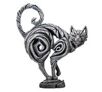 Enesco Edge Sculpture Cat Standing Animal Figurine, 14.96 Inch, White