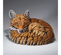 Enesco Edge Sculpture Fox Lying Down Curled Up Figurine, 8.5 Inch, Orange