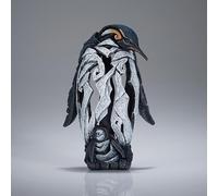 Enesco Edge Sculpture Penguin Standing with Baby Miniature Figurine, 5.71 Inch, Multicolor