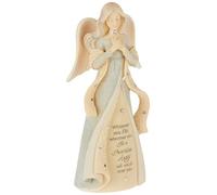 Enesco Foundations Guardian Angel Watch Over You Figurine, 4.72 Inch, Multicolor