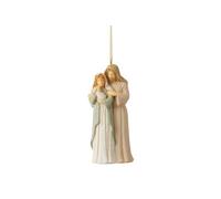 Enesco Foundations Holy Family Embrace Masterpiece Hanging Ornament, 4.13 Inch, Multicolor