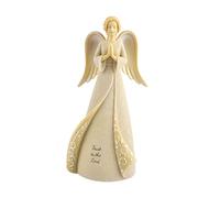 Enesco Foundations Trust in The Lord Prayer Angel Figurine, 7.7 Inch, Multicolor
