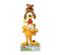 Enesco Garfield by Jim Shore Garfield and Friends Character Stack Figurine, 8 Inch, Multicolor