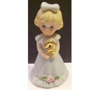 Enesco Growing Up Girls “Blonde Age 2” Porcelain Figurine, 3”