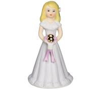 Enesco Growing Up Girls “Blonde Age 8” Porcelain Figurine, 4.5” White