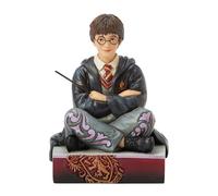 Enesco Harry Potter by Jim Shore The Chosen One Sitting with Wand Figurine, 4.13 Inch, Multicolor