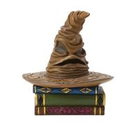 Enesco Harry Potter by Jim Shore The Sorting Hat Sitting on Book Miniature Figure, 3.54 Inches, Multicolor