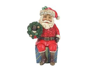 Enesco Heartwood Creek - Santa figure sitting on Mini