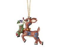 ENESCO Jim Shore 2019 Rudolph Traditions Rudolph With Stocking Ornament 6004148 New