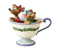 Enesco Jim Shore Disney “Cinderella” Jaq and Gus Teacup Stone Resin