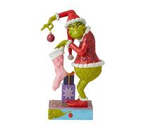Enesco Jim Shore Dr. Seuss The Grinch Stealing Ornament Figurine, 7.625 Inch, Multicolor