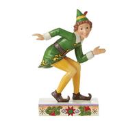 Enesco Elf by Jim Shore Smiling is my Favourite (Buddy in Crouching Pose Figurine) (14.5cm)