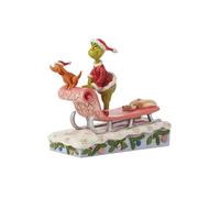 Enesco Jim Shore Grinch Max On Sled Figurine