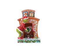 Enesco Grinch Stuffing Christmas Tree in Fireplace Figurine (19cm)