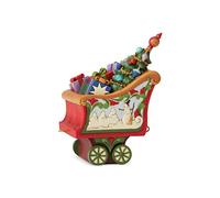 Enesco Jim Shore Heartwood Cr hristmas Train Coal Car Figurine, 5.5 Inch, Multicolor