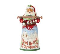 Enesco Jim Shore Heartwood Creek 18th Annual Song Series Santa with Bells Figurine, 10.04 Inch, Multicolor