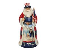 Enesco Jim Shore Heartwood Creek America Santa Around The World Figurine, 7.1", Multicolor