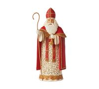 Enesco Jim Shore Heartwood Creek Christmas Around The World Belgian Santa Generous St. Niklaas Figurine, 7.2 Inch, Multicolor