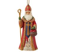 Enesco Jim Shore Heartwood Creek Christmas Around The World Czech Santa Hanging Ornament, 4.64 Inch, Multicolor