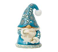 Enesco Jim Shore Heartwood Cr hristmas Gnome Holding a Snowflake Figurine, 4.88 Inch, Multicolor