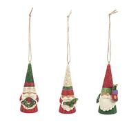 Enesco Jim Shore Heartwood Creek Christmas Gnomes 3 Pieces Ornament Set