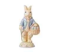 Enesco Jim Shore Heartwood Creek Easter Bunny with Basket Figurine