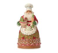 Enesco Jim Shore Heartwood Cr ingerbread Christmas Pastry Chef Santa Figurine, 8.25 Inch, Multicolor