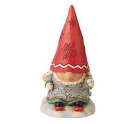 Enesco Jim Shore Heartwood Creek Gnome With Braids Skiing Figurine 6010844